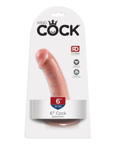 the king cock 6 inch cock is packaged in a package
